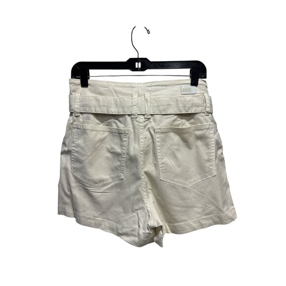 PAIGE Women Anessa Short Pleated WB Quartz Sand 30 - Picture 4 of 10